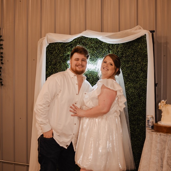 ARULA White Ruffle Sleeve Mini Dress - Picture 6 of 6
